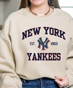 Vintage New York Yankees EST 1903 Sweatshirt - Unisex World Series Baseball Apparel Hoodie