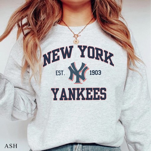 Vintage New York Yankees EST 1903 Sweatshirt - Unisex World Series Baseball Apparel Hoodie - Image 2