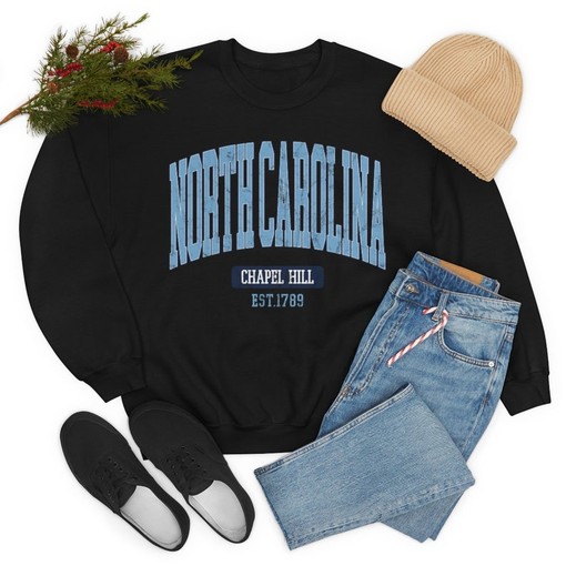 Vintage North Carolina Sweatshirt - College Shirts for Women