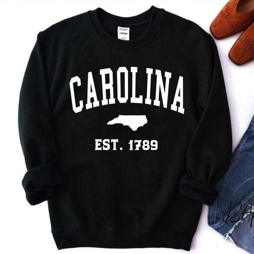 Vintage North Carolina Sweatshirt - Retro NCAA Shirts - Image 3