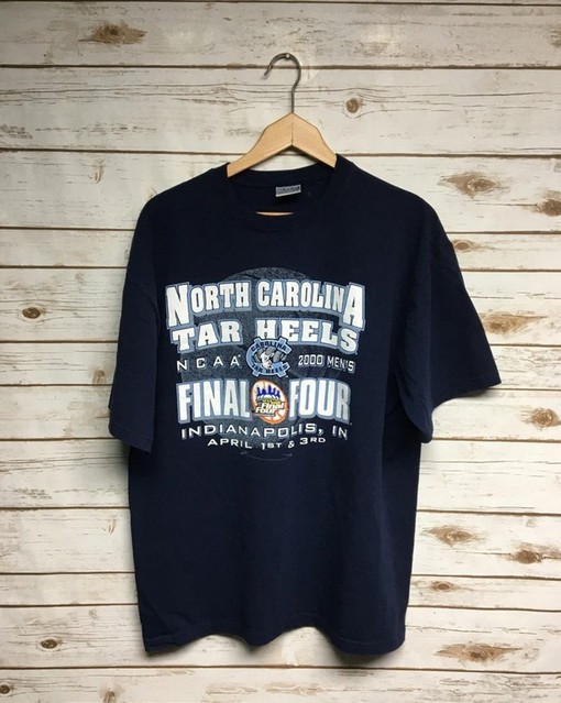 Vintage North Carolina Tar Heels Final Four Basketball Shirt - UNC Shirts for Men