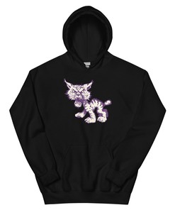 Vintage Northwestern Wildcats Art Hoodie Sweatshirt - Vintage NCAA Shirts