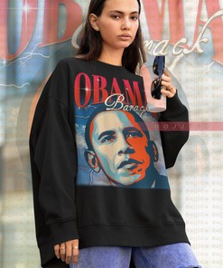 Vintage Obama Retro Homage Sweater, Barack Obama Supporter Shirt, Politician Movie Fans Gifts