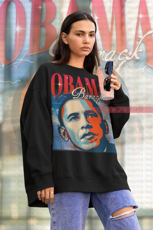 Vintage Obama Retro Homage Sweater, Barack Obama Supporter Shirt, Politician Movie Fans Gifts