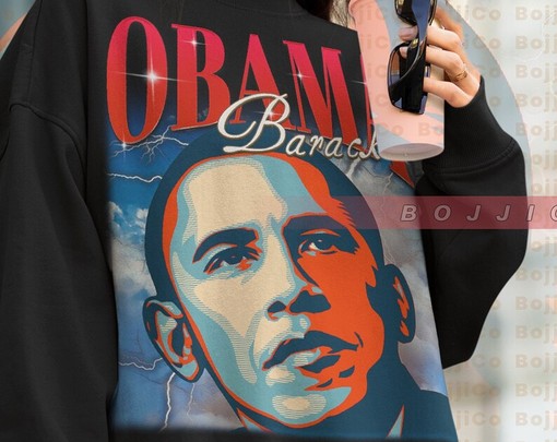 Vintage Obama Retro Homage Sweater, Barack Obama Supporter Shirt, Politician Movie Fans Gifts - Image 4