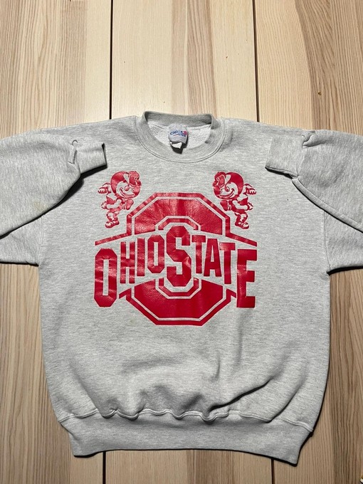 Vintage Ohio State Buckeyes Brutus Logo Crewneck Sweater with Full Size Gifts for Fans