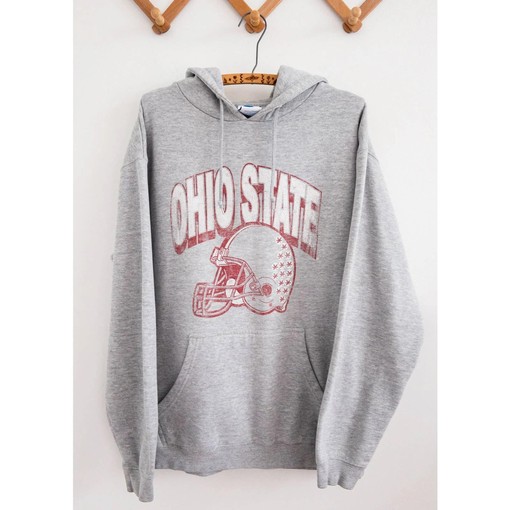 Vintage Ohio State Hoodie T-Shirt, Sweatshirt for Full Size Fans with Buckeye Art Print Gifts