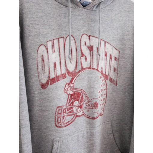 Vintage Ohio State Hoodie T-Shirt, Sweatshirt for Full Size Fans with Buckeye Art Print Gifts - Image 2