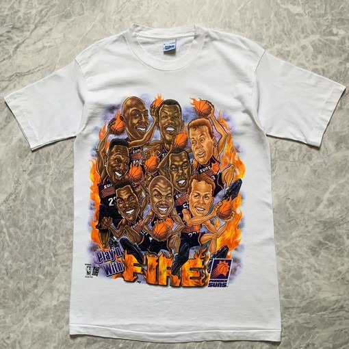 Vintage Phoenix Suns Barkley Caricature Sweatshirt Hoodie - Classic Design for Fans