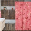 Vintage Pink Mid Century Modern Inspired Shower Curtain - Romantic and Stylish Addition to Your Bathroom Decor