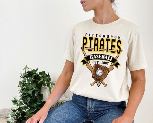 Vintage Pittsburgh Baseball Shirt - MLB Shirt for Baseball Fan Gifts - Image 4
