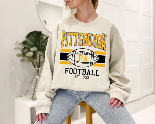 Vintage Pittsburgh Football Sweatshirt for NFL Fans - NFL Shirt