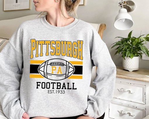 Vintage Pittsburgh Football Sweatshirt for NFL Fans - NFL Shirt - Image 2