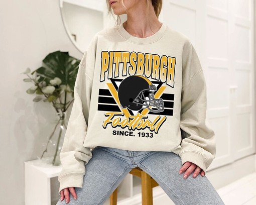 Vintage Pittsburgh Football Team Sweatshirt - Retro NFL Shirt for Fans