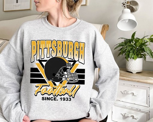 Vintage Pittsburgh Football Team Sweatshirt - Retro NFL Shirt for Fans - Image 2