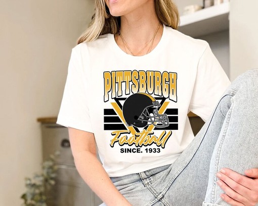 Vintage Pittsburgh Football Team Sweatshirt - Retro NFL Shirt for Fans - Image 3