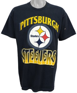 Vintage Pittsburgh Steelers Spell-Out T-Shirt - Unisex Sport Sweatshirt Hoodie Gift
