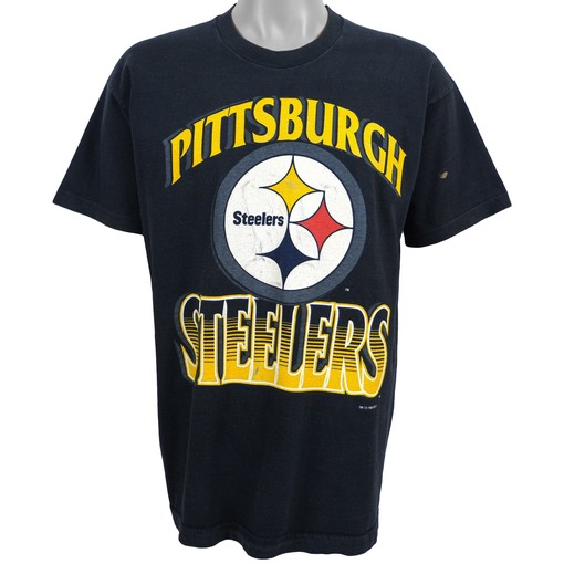 Vintage Pittsburgh Steelers Spell-Out T-Shirt - Unisex Sport Sweatshirt Hoodie Gift