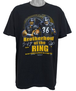 Vintage Pittsburgh Steelers T-Shirt with Big Ben, Brotherhood of the Ring - Unisex Sport Sweatshirt Hoodie, NCAA Shirts