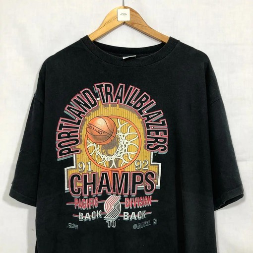 Vintage Portland Trail Blazer Champs T-Shirt - Gift For BNA Fans