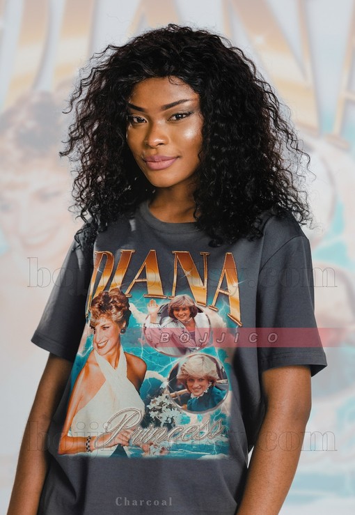 Vintage Princess Diana Retro Tee - Classic Fan Shirt with British Royalty Quote