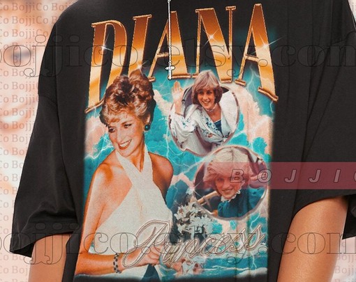 Vintage Princess Diana Retro Tee - Classic Fan Shirt with British Royalty Quote - Image 2