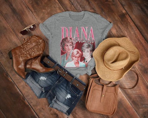 Vintage Princess Diana Shirt for Women - Fan Tee with British Royalty Quote - Image 3