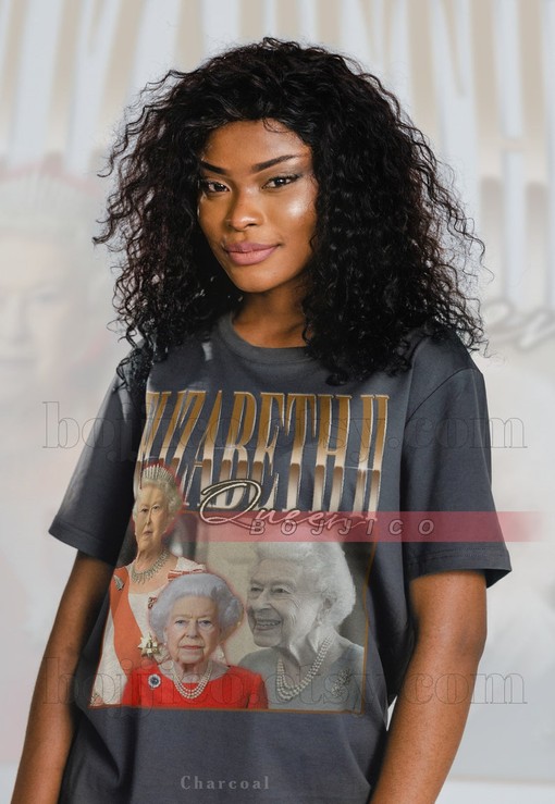 Vintage QUEEN ELIZABETH Rest In Peace Tee - Forever Homage Tshirt for Fans - Retro 90s Queen Elizabeth Quotes Shirt