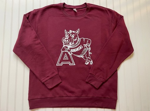 Vintage Razorback Sweatshirt-Unisex Adult Arkansas Sweatshirt, Hoodie, Shirt with State University Shirt - Image 2