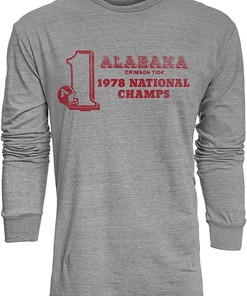 Vintage Retro Alabama Sweatshirt Reserve Collection Tri-Blend Long Sleeve Shirt