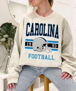 Vintage Retro Carolina Football Shirt for NFL Fans with Sport Shirts Girls