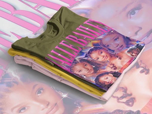 Vintage Retro Halle Bailey Tee, Halle Bailey Homage Shirt, Halle Bailey Fan Tees, Classic Movie T Shirts - Image 4