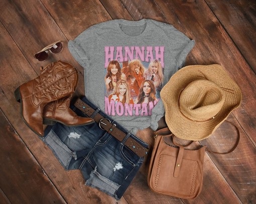 Vintage Retro Hannah Montana Tee, Homage Tshirt, Fan, Merch Gift, Minimalist Movie Shirts - Image 3