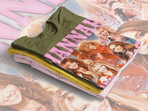 Vintage Retro Hannah Montana Tee, Homage Tshirt, Fan, Merch Gift, Minimalist Movie Shirts - Image 4