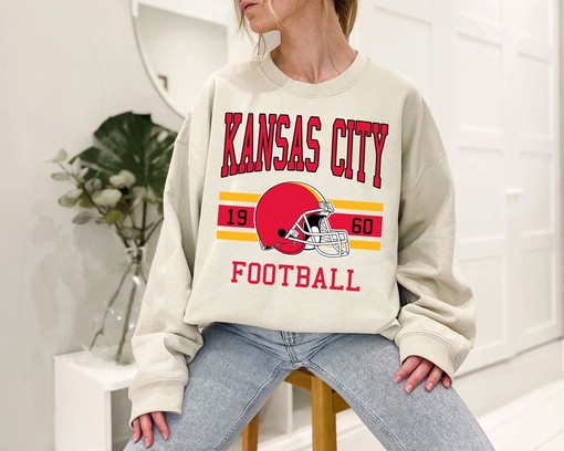 Vintage Retro Kansas City Football Shirt for NFL Fans