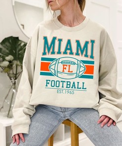 Vintage Retro Miami Football Shirt with NCAA Shirts for Men and Women