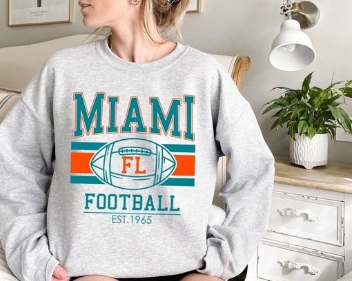 Vintage Retro Miami Football Shirt with NCAA Shirts for Men and Women - Image 2