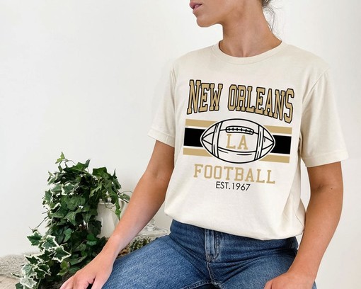 Vintage Retro New Orleans Football Sweatshirt Shirt for NFL Fan - Image 4