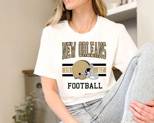 Vintage Retro New Orleans Football Sweatshirt Shirt for NFL Fans - Image 3