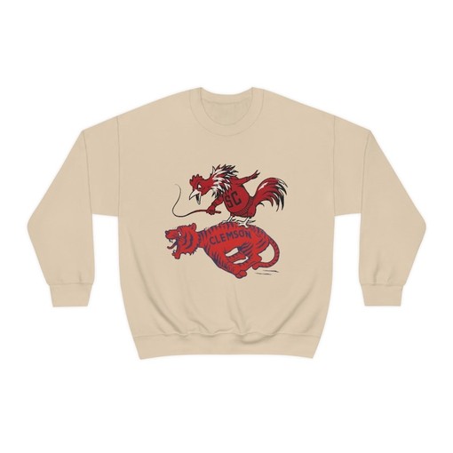 Vintage Retro-Inspired Beat Clemson Logo Unisex Crewneck Sweatshirt, Hoodie & Tee Perfect for NCAA Fans - Image 3