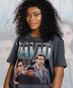 Vintage Ross Geller Tee showcasing David Schwimmer as Ross Geller, Courteney Cox as Monica Geller, Lisa Kudrow