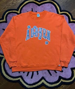 Vintage Russell Athletic Auburn University American Sweatshirt for NCAA Fans