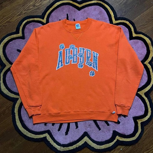 Vintage Russell Athletic Auburn University American Sweatshirt for NCAA Fans