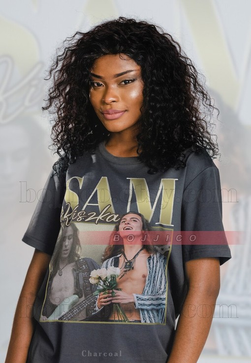 Vintage Sam Kiszka Homage Tshirt, Retro 90s Sweater - Movie Shirts for Men