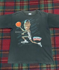 Vintage San Antonio Spurs David Robinson Pullover Hoodie Sweatshirt - Reprinted Gift for NBA Fans