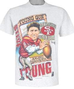 Vintage San Francisco 49ers Caricature T-Shirt with Young Guns - Unisex Sport Sweatshirt Hoodie Gift