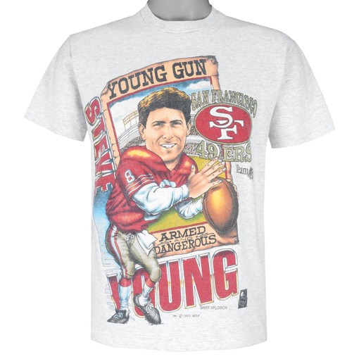 Vintage San Francisco 49ers Caricature T-Shirt with Young Guns - Unisex Sport Sweatshirt Hoodie Gift
