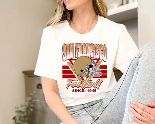 Vintage San Francisco Football Sweatshirt, Retro NFL Fans Shirt with State University Shirt - Image 3