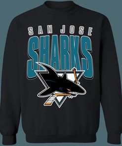 Vintage San Jose Sharks NHL Sweatshirt Hoodie TShirt for Hockey Lovers