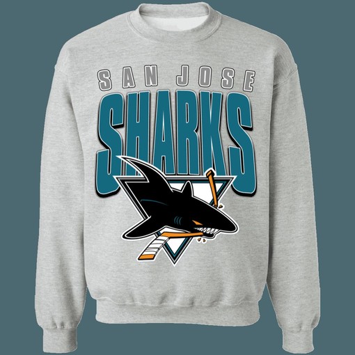 Vintage San Jose Sharks NHL Sweatshirt Hoodie TShirt for Hockey Lovers - Image 2